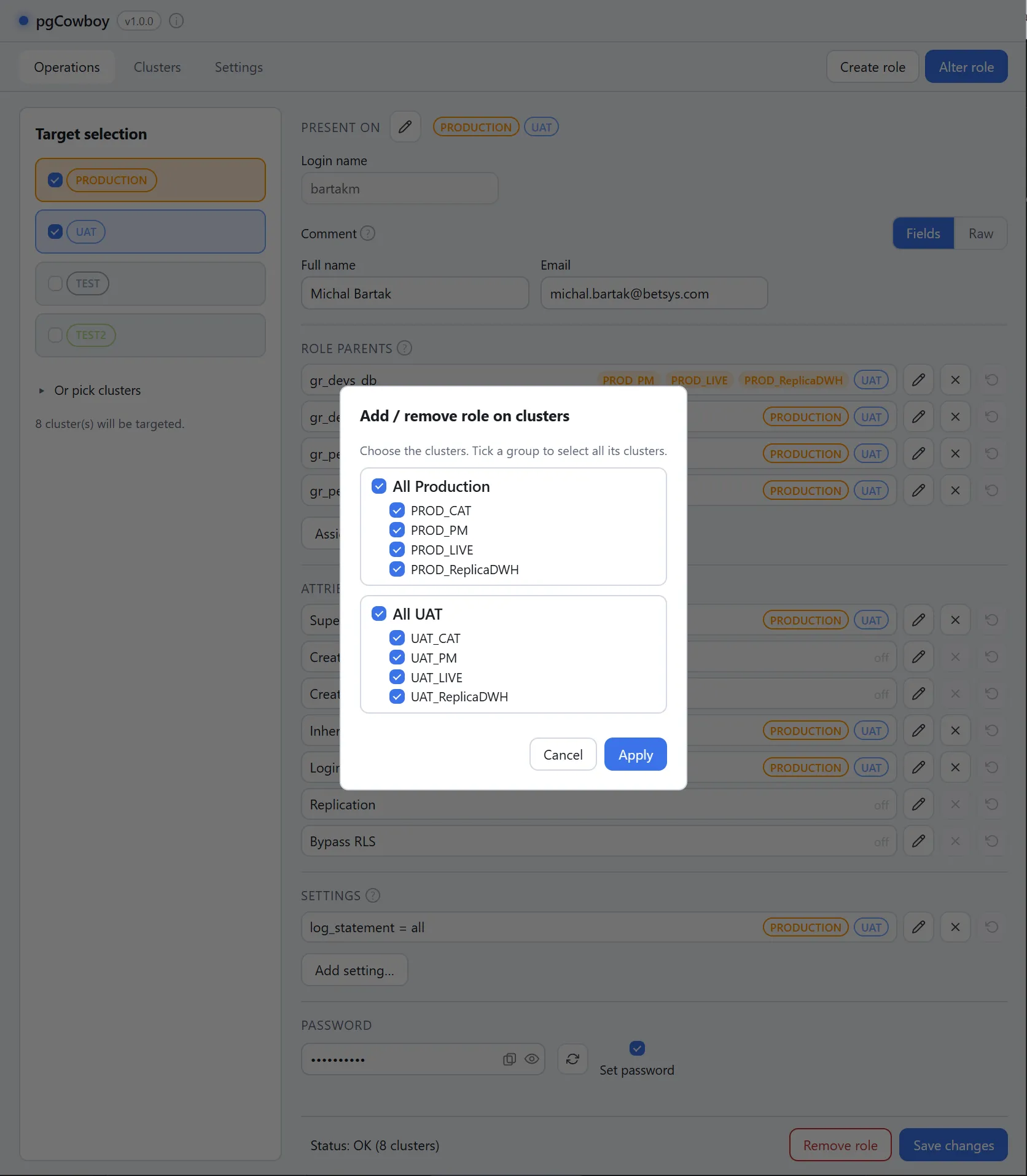 Presence picker