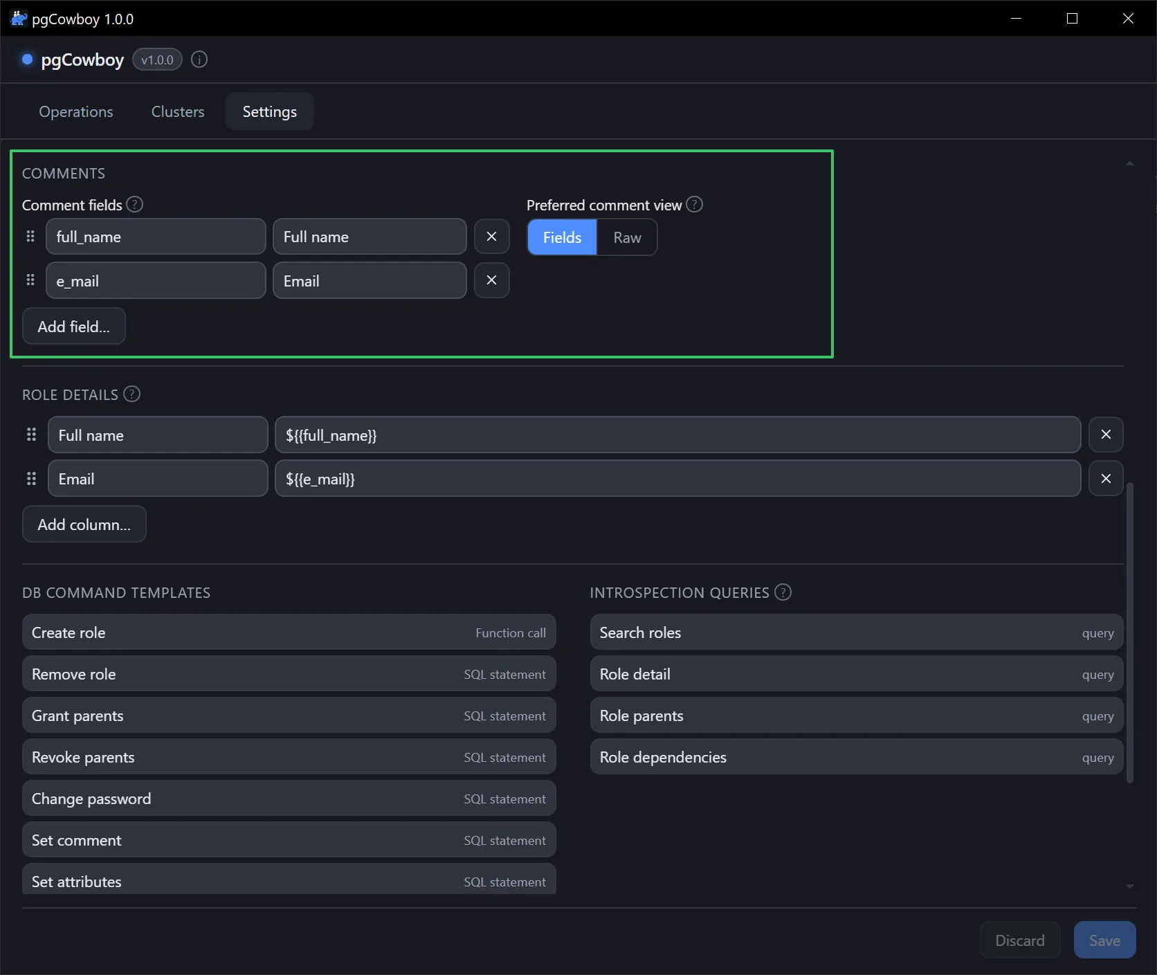 Settings → Comments