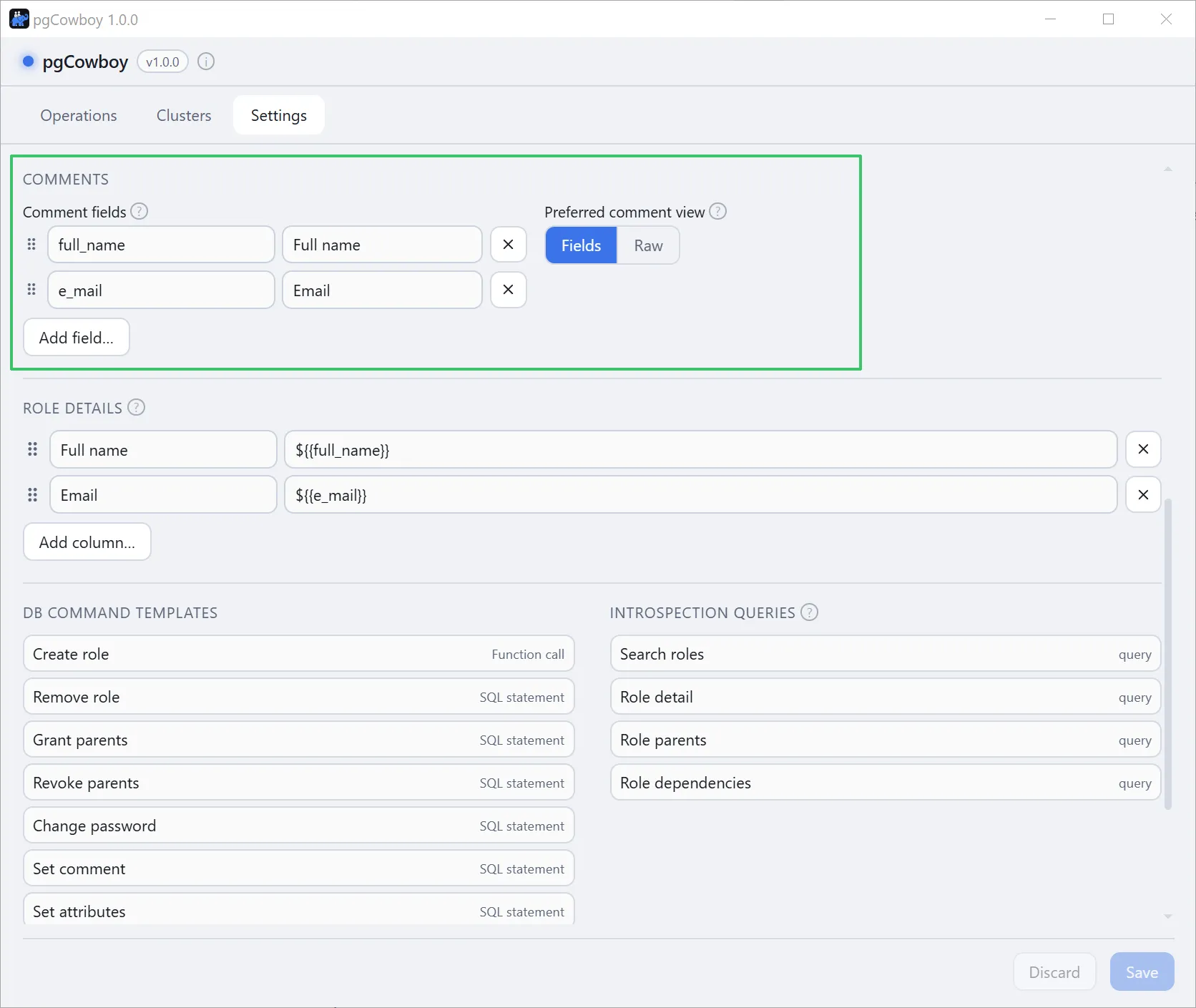 Settings → Comments